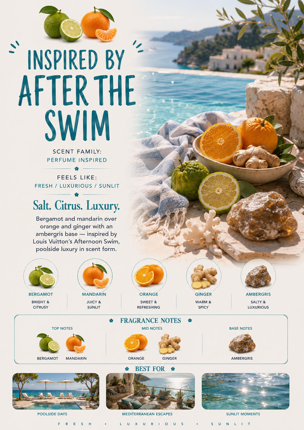 Inspired by After the Swim scent profile