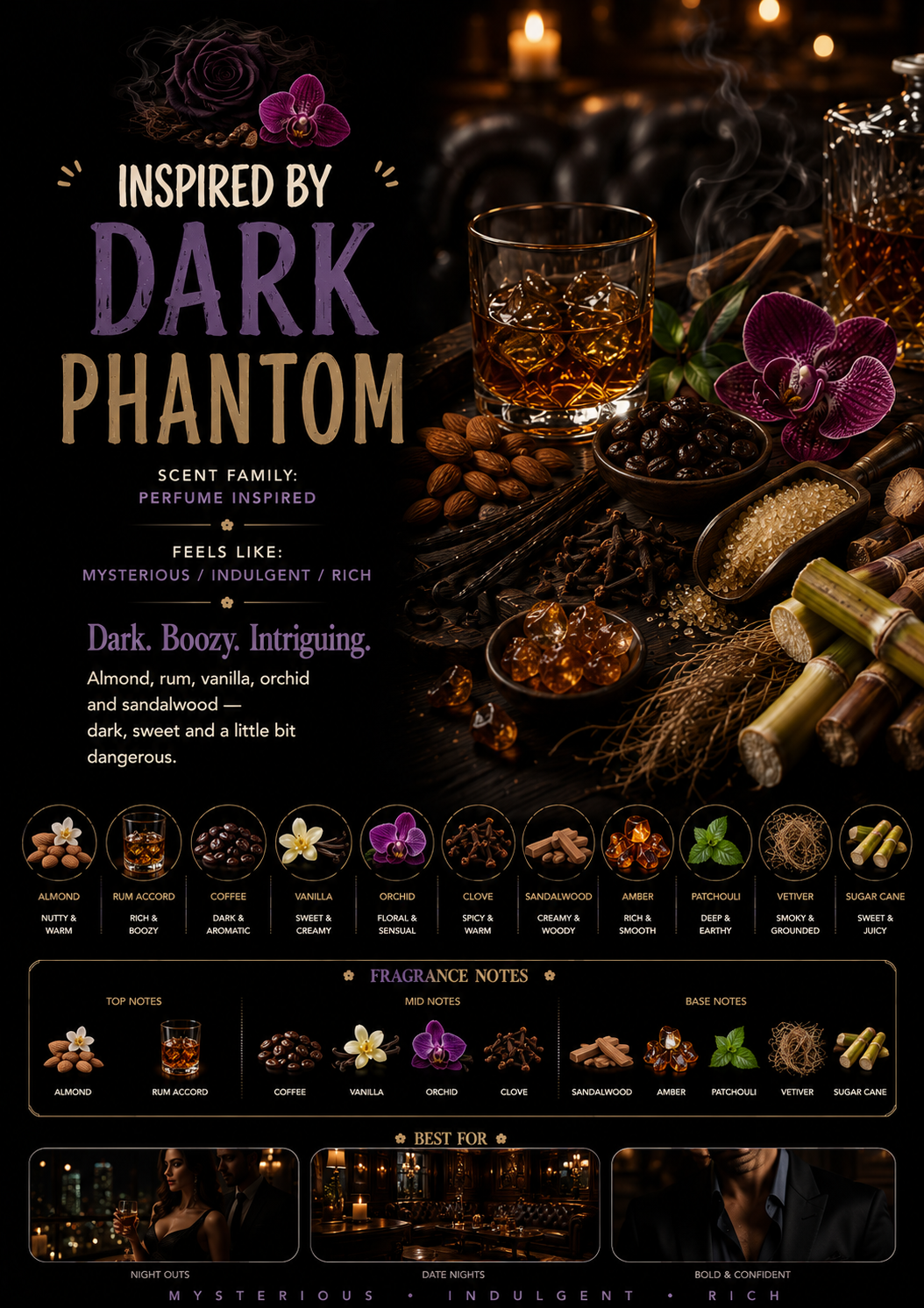 Inspired by Dark Phantom scent profile