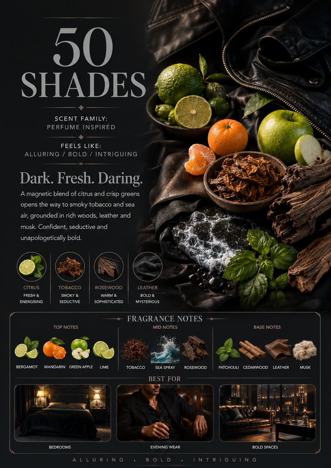 Inspired by Fifty Shades scent profile