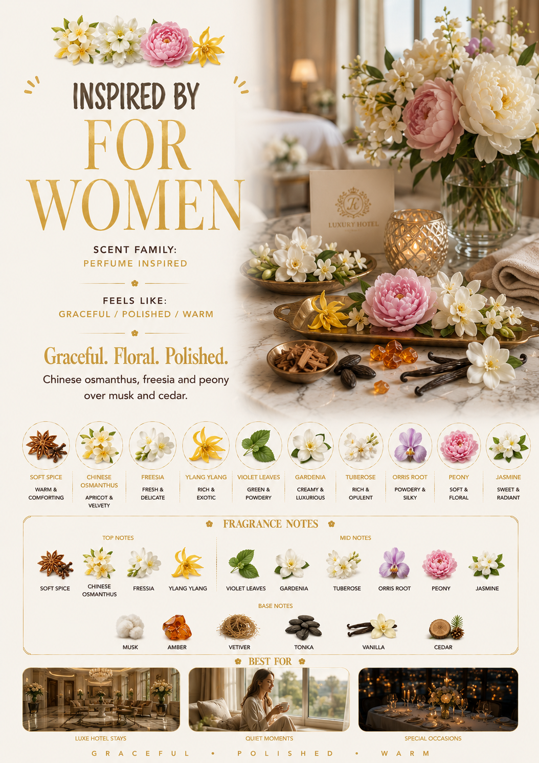 Inspired by For Women scent profile