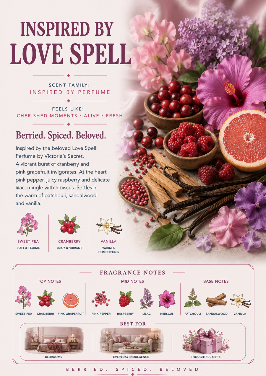 Inspired by Love Spell scent profile