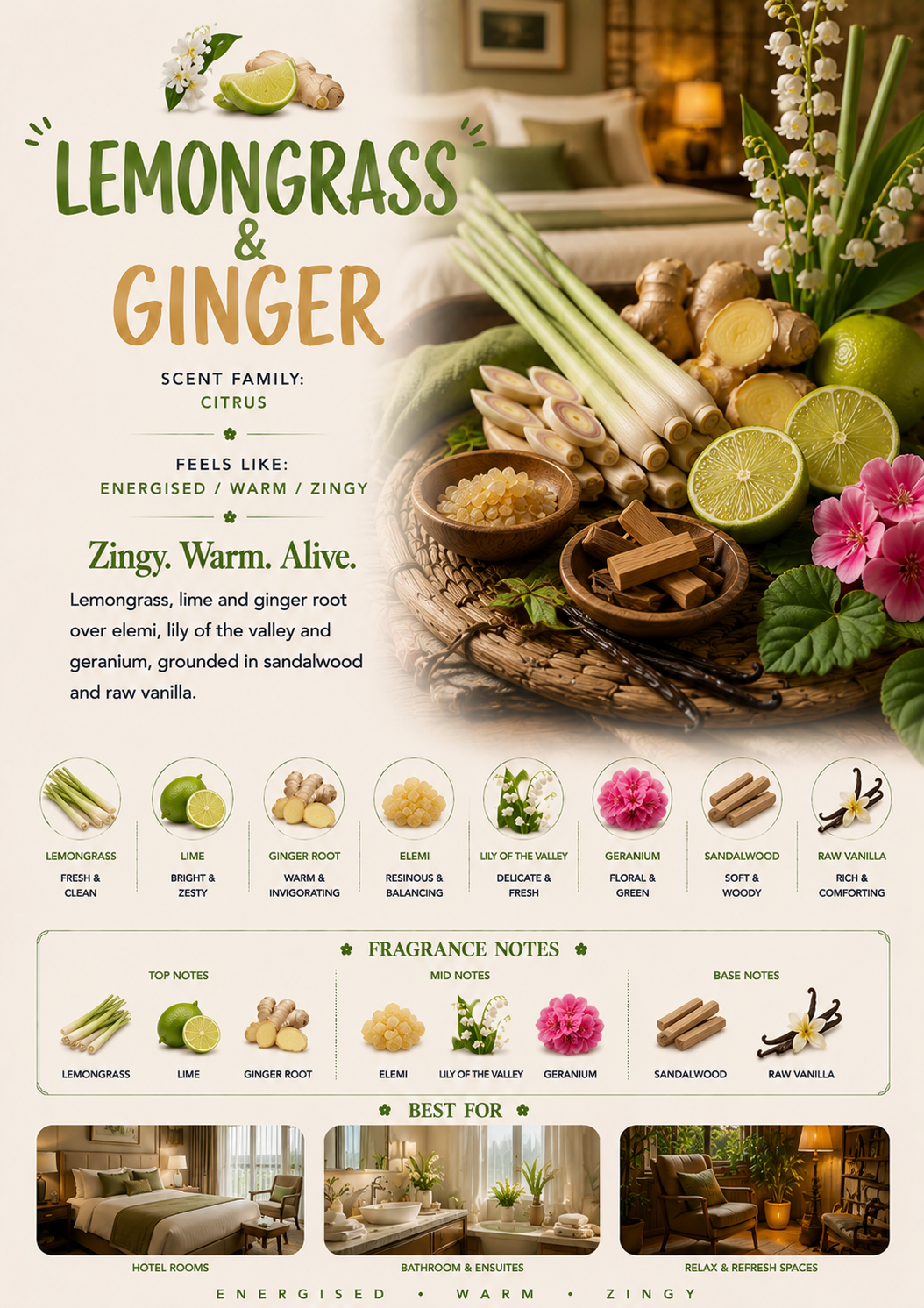 Lemongrass & Ginger scent profile
