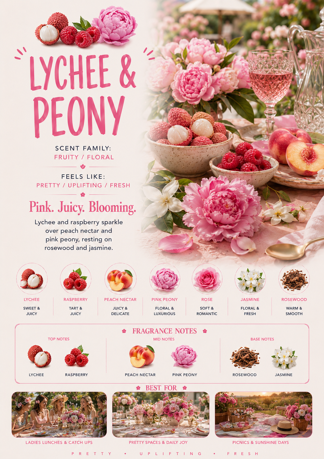 Lychee & Peony scent profile
