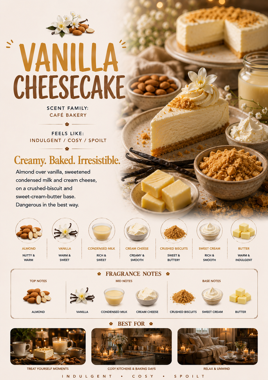 Vanilla Cheesecake scent profile