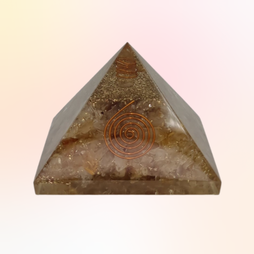 Citrine Crystal Orgonite Pyramid