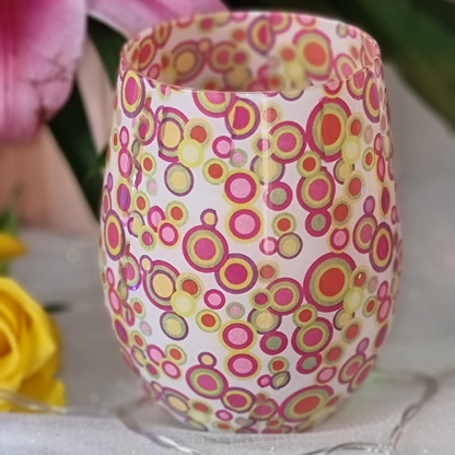 modern circle design candle with fruity fragrance