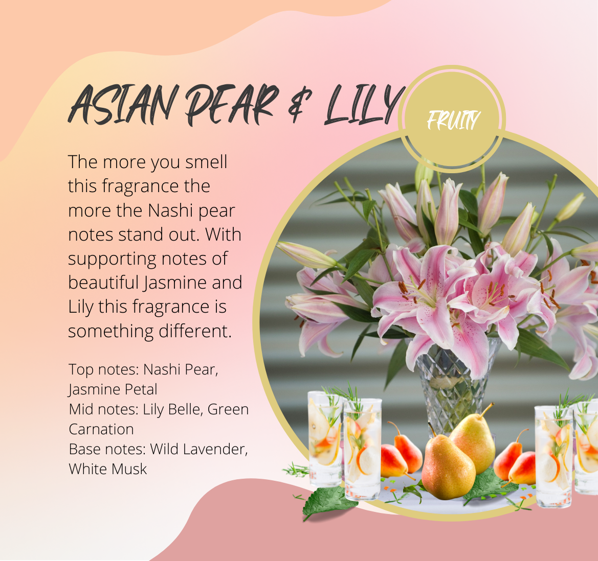 Asian Pear & Lily Fragrance Scent Chart