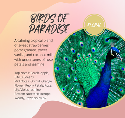 Birds of Paradise Fragrance Scent Chart