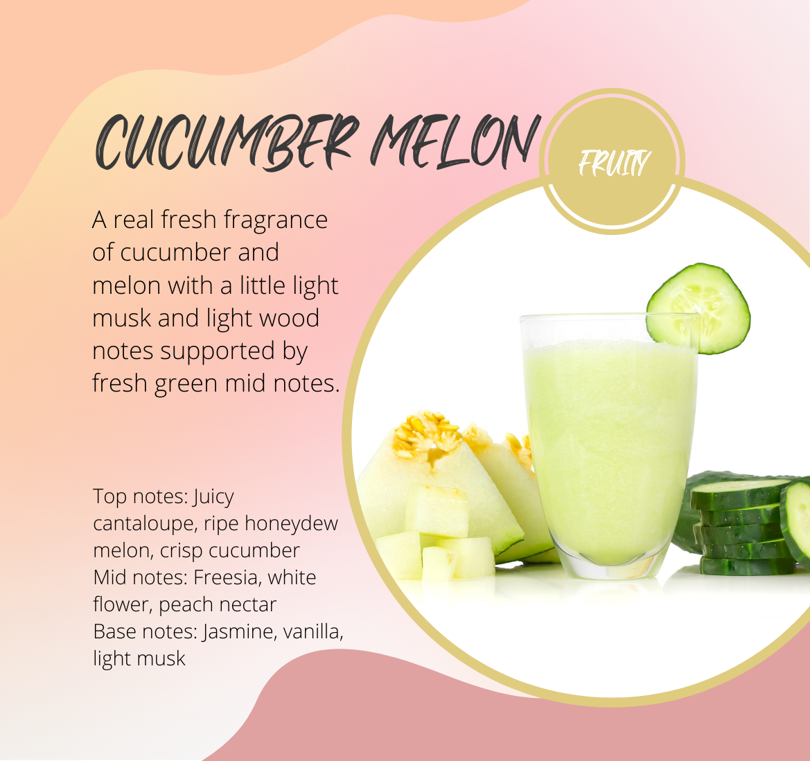Cucumber Melon Fragrance Scent Chart