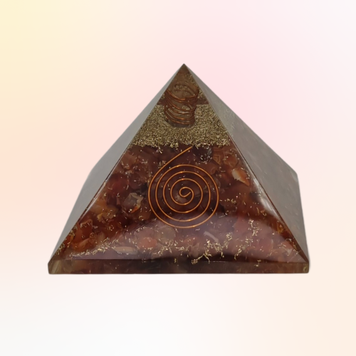 Carnelian Orgonite Crystal Pyramid