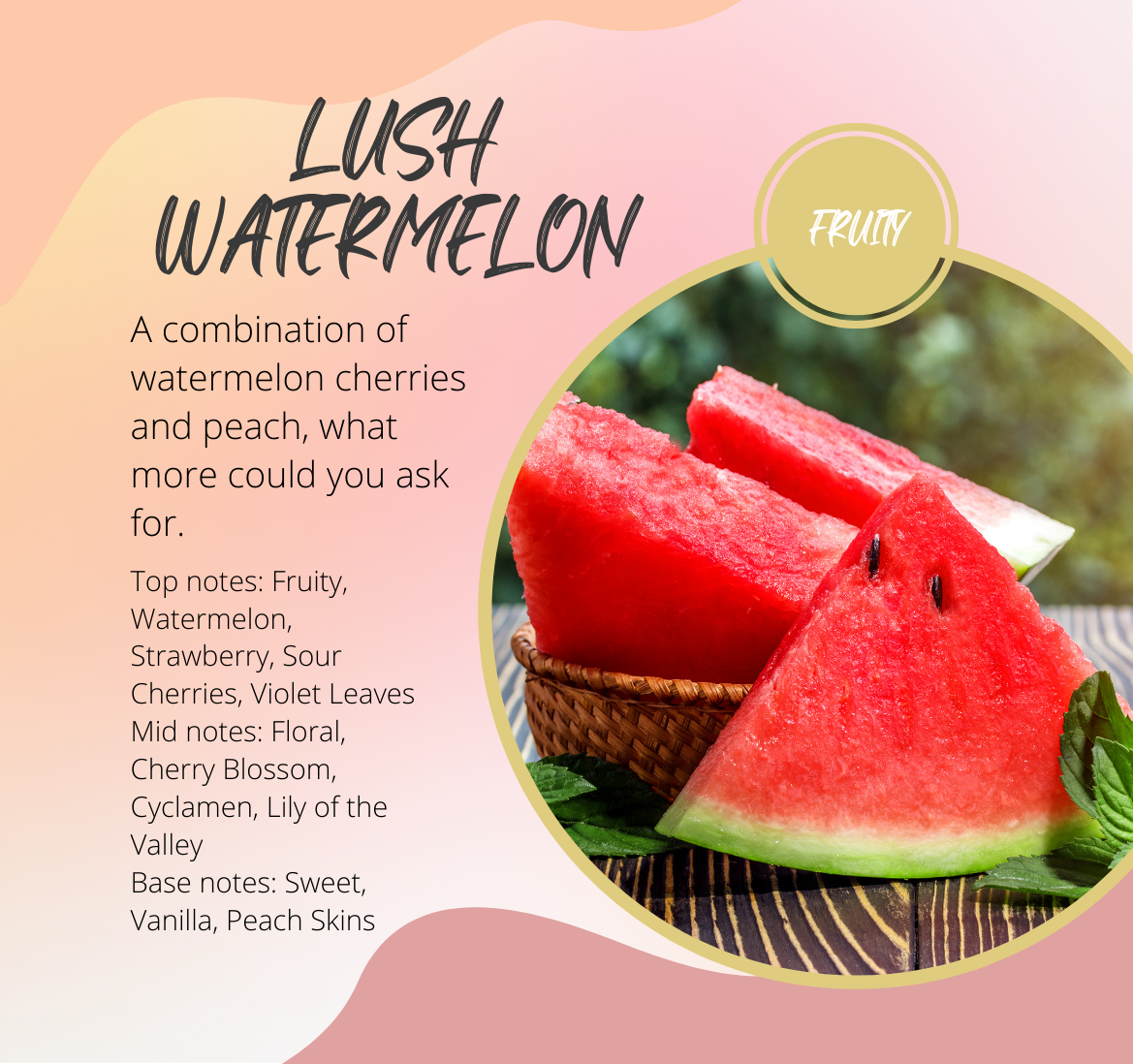 Lush Watermelon Fragrance Chart