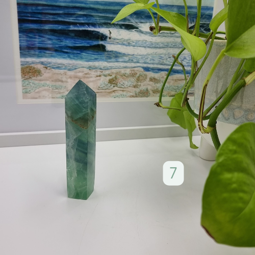 Rainbow Fluorite Crystal Obelisk